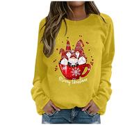 Pull Noel Femme Original,Pull de Noel Lumineux,Pull de Noel Femme Musical Pull Renne Noel Pas Cher Sweat Femme Polaire Hiver Chaud Pull Stitch Noel Cadeau Noel Moins de 5 Euros