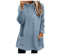 Pull NoëL Femmes Chic Les Vetement pour Femme Pull Moche De Noel Couple Ridicule T Shirts Famille Assorti Sweats Shirts sans Capuche Combinaison Dinosaure Tunique Longue Tenue D'interieur Rose Fluo