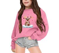 Pull Noel Garcon 8 Ans, De Famille Pull-Over Sweater Tricot Garçons Fille Enfant Col Rond Manches Longues sans Chapeau Sweatshirt Hiver Chaud Longue Tops Christmas Jumpers À Funny Noël Imprimé