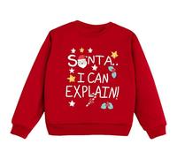 Pull Noel Garcon 8 Ans, Sweat Femme Pull-Over Sweater Tricot Garçons Fille Enfant Col Rond Manches Longues sans Chapeau Christmas Jumpers À Funny Noël Imprimé Sweatshirt Hiver Chaud Longue Tops