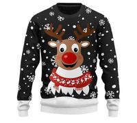 Pull Noel Humour, Vetement Homme Noel, Pull À Col Rond Et Manches Longues Christmas Jumper Moche Sweat Shirt Décontracté Pulls Chandail Classique Chemise Tricot Basique Pullover Sweaters