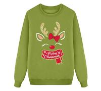 Pull Noel, Pull De Noel Enfant Fille, Ensemble sweat-shirt manches longues et leggings bébé fille motifs rennes flocons neige confortable douceur épaisseur col du cou parfait saison automne hiver