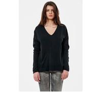 Pull noir femme KAPORAL BOSCK - Coupe loose - Col V - Épaules et haut du dos ajourés S