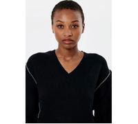 Pull noir femme KAPORAL PEDRO - Col V - Maille - Conseils entretien S