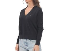 Pull Noir Femme Tommy Hilfiger Vneck XS