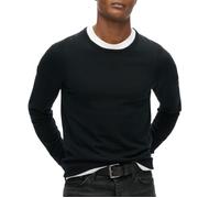 Pull Noir Homme Superdry Merino Crew Jumper S