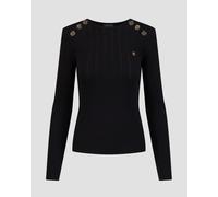 Pull Noir Pour Femmes Aeronautica Militare 242ma1535dl547-101