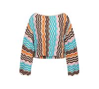 PULL NOISY MAY Femme Pull en tricot Zickzack Box Fit