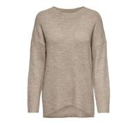 Pull Only Beige Nanjing Femme - ONLY - Col arrondi - Épaules tombées - Extrémités côtelées S
