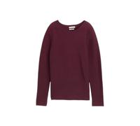 Pull ottoman texturé femme Tom Tailor Rouge XS