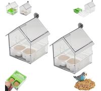Pull-Out External Parrot Feeder, Multi-Function Hanging Wild Bird Seed Platform, No Mess Bird Feeder, for Birds Lovers (Green)