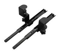Pull Out Keyboard Tray Slide - Adjustable Desk Mount, Under Desk Rail | C-Clamp Track Support, Ergonomic Computer Drawer Shelf, Sliding Plateformes Holder for Offices Table, Workstation Setup