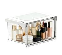 Pull Out Vanity Organizer, Acrylic Mirror Cabinet, with 8.5cm Large Capacity Clear Organizer, with Easy Access Feature, Cosmetic Storage Box, Drawer Design, for Bathroom Kitchen Bedroom