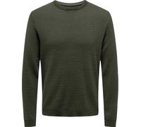 Pull-over à manches longues à pois, tricoté sans serrer