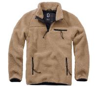 Pull-over - BRANDIT - Teddyfleece Troyer - Col montant - Manches longues - Camel S