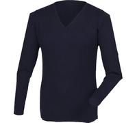 Pull-over col V pour homme Henbury RW2702 (M) (Bleu marine)
