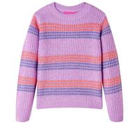 Pull-over rayé tricoté pour enfants lilas et rose 92/104/116/128/140 5-6 ans