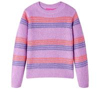 Pull-over rayé tricoté pour enfants lilas et rose 92/104/116/128/140 9-10 ans
