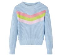 Pull-over tricoté pour enfants bleu 116 vidaXL