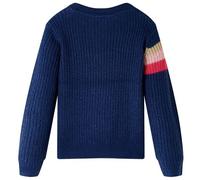 Pull-Over Tricoté Pour Enfants Bleu Marine 116