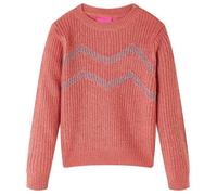 Pull-over tricoté pour enfants rose moyen 92/104/116/128/140 7-8 ans