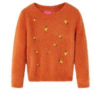 Pull-over tricoté pour enfants VIDAXL - manches longues - orange brûlé - 5 dimensions disponibles 116 cm