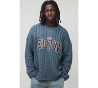 Pull oversize à broderie - Limited Edition homme - gris - XS, gris