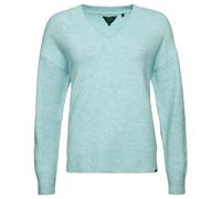 Pull oversize col V femme Superdry Bleu S
