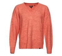Superdry Oversized V Neck Sweater Orange S Femme