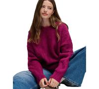 Pull oversize en maille brossée femme Superdry Violet L