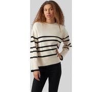 Pull oversize Pull en maille fine rayée Épaules tombantes | S