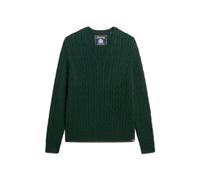 Superdry Cable V Neck Sweater Vert L-XL Femme