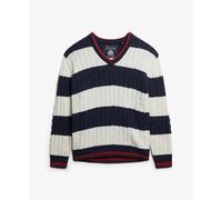 Superdry & Co Pull-over marine / rouge / blanc, Taille XXL