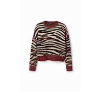 Pull oversize zébré femme Desigual