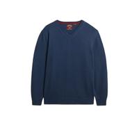 Superdry Oversized V Neck Sweater Bleu S Femme