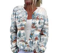 Pull Paillettes Femme Humour Tunique de Noel Duo Chaud Jacquard Noël Gilet Grande Taille LED Pull de Noel Veste Femme Chic Personnalisable Sexy Cardigan Blanc S