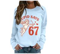 Pull Personnalisé Couple - Sweat-Shirt féminin sans Capuche à col Rond et Manches Longues avec imprimé typographique Coupe Ample pour Un Confort Quotidien en Maille Douce et Basique