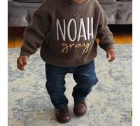 Pull personnalisé pour bébé, chandails personnalisés personnalisés, pull avec nom de bébé, pull brodé, chandails personnalisés pour bébé