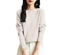 Pull Plaid Femme sous Pull Col Roulé Femme Col Montant Brillant Fete Sweat Chaud Doux Fin Sweater Ample Col V Coton Haut Camionneur Hiver Thermique Vetement 15#Beige XL