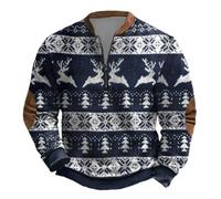 Pull Plaid Polaire Homme Col Marinière Demi Garcon Islandais Boutonné Cou Le Motif Tête Cassé Chasseur Personnes Brun Jogging Snowboard Island Dragon Verte