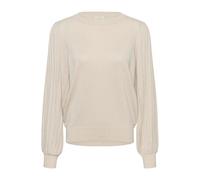 Pull plissé femme KAFFE Regina Beige 2XL