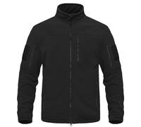 Pull polaire pour homme - Veste polaire militaire - Veste chaude de combat tactique - Veste polaire - Veste d'hiver - Pull de sport - Pull coupe-vent, 4 - Noir., M
