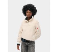Pull polaire Superdry Super Soft blanc femme - M