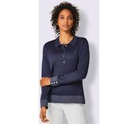 Pull polo qualité coton doux sur la peau - CREATION L PREMIUM - marine MARINE 46