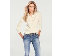 Pull polo style polo classique avec patte de boutonnage et boutons - Best Connection - offwhite OFFWHITE 50