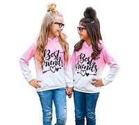 Pull pour bébé 62 filles Hauts à capuche Pull amis Pull fille Hauts Pull de Noël, Rose, 10-11 ans