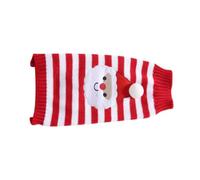 Pull pour Chien Adorable en Polyester Rouge, Hiver Noël, M | Vêtement Réutilisable et Lavable, Coupe Simple sans Gêne, pour Animal de Compagnie, Taille M