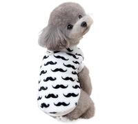 Pull pour Chien - Chandail Noir et Blanc pour Chiot, Veste Chaude à Deux Pattes pour Animal de Compagnie, Pyjama en Douce pour Les promenades