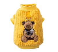 Pull pour chien de petite taille avec motif ours mignon - Vêtement d'hiver léger et chaud pour chiot, chihuahua, yorkshire, vacances, anniversaire, Halloween, Noël - Costume d'automne pour animal