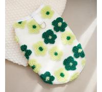 Pull pour chien en peluche chaude pour l'hiver - Joli gilet touffeté en polaire pelucheuse avec anneau en D - Manteau doux et moelleux pour animal de compagnie pour temps froid, intérieur ou extérieur